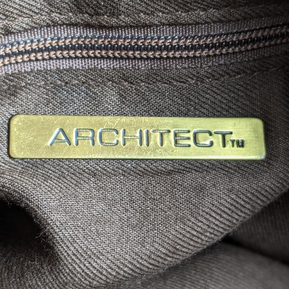 Architect Brown Distressed Leather Crossbody - Picture 8 of 9